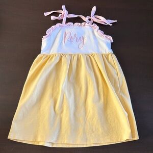 “Rory” stitched monogram dress